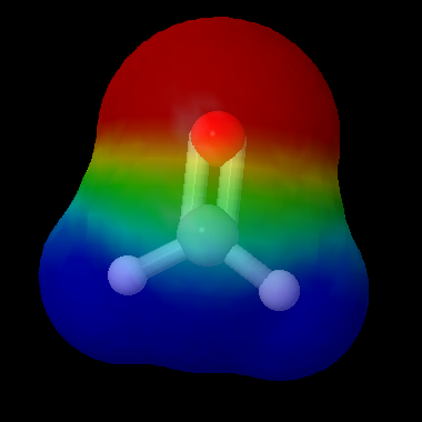 Electrostatic.Pot.Map.Formaldehyde.CH2O (97K)